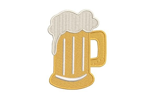 Cheerful Frothy Beer Mug Embroidery Review