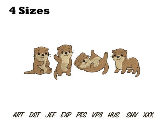 Cute Otter Family Embroidery: A Designer’s Review