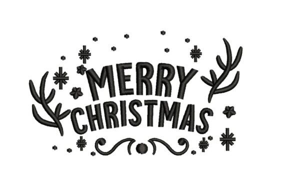 Merry Christmas with Antlers and Snowflakes Review