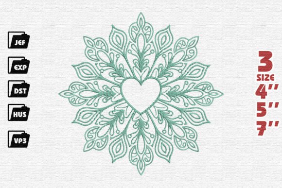 Mint Green Heart Mandala: A Craft Fair Review