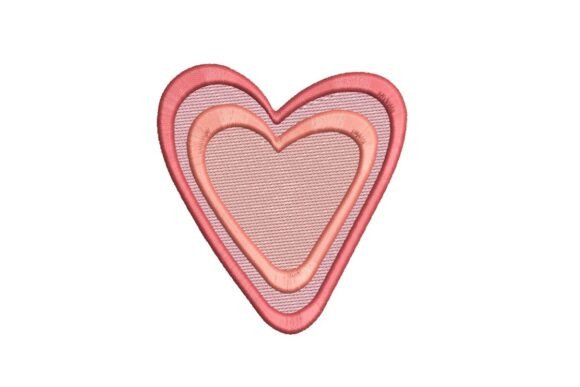 Retro Layered Heart Embroidery Design Review