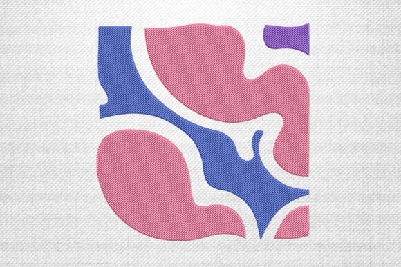 Review: Color Block Abstract Embroidery Design