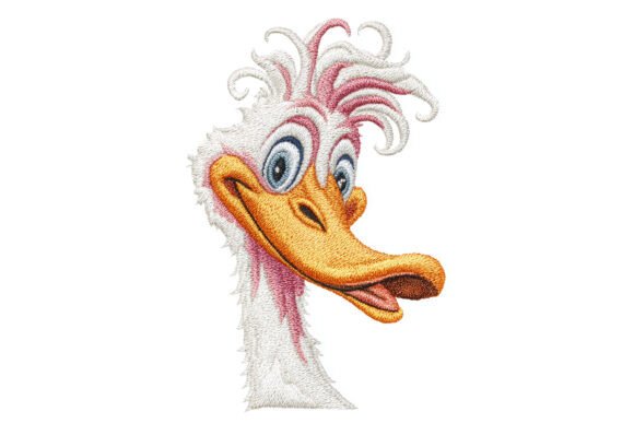 Review: Curly-Haired Duck Embroidery Design for Boutique Sweatshirts