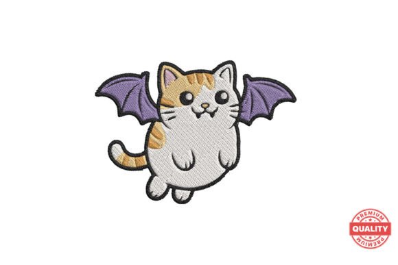 Review: Flying Bat Wing Cat Embroidery for Halloween