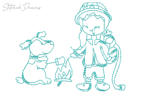 Review: Girl and Dog Embroidery Design for Custom Projects
