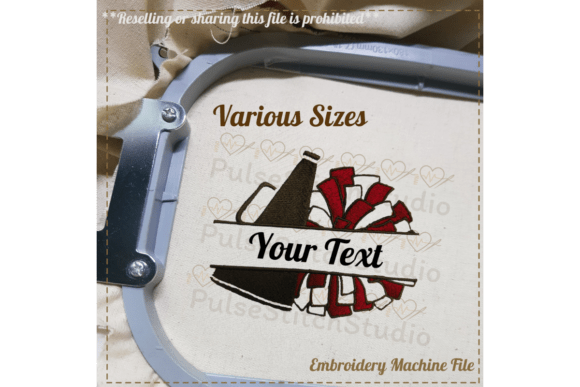 Review: Megaphone Pom Pom Split Embroidery Design