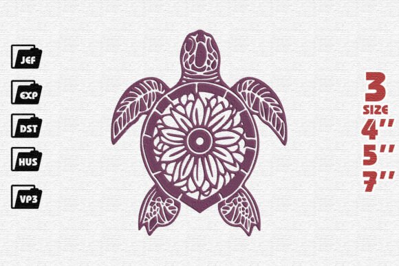 Review: Ornate Sunflower Sea Turtle in Plum