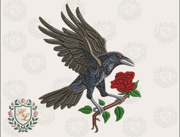 Review: Rose Raven Gothic Embroidery Files for Business