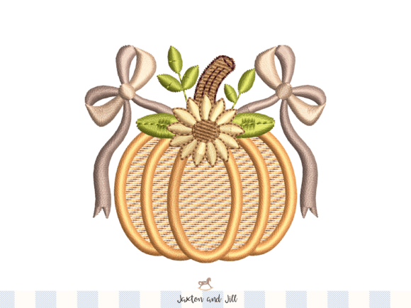 Review: Rustic Pumpkin Bow Embroidery Design