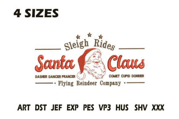 Review: Santa Sleigh Rides Embroidery Design
