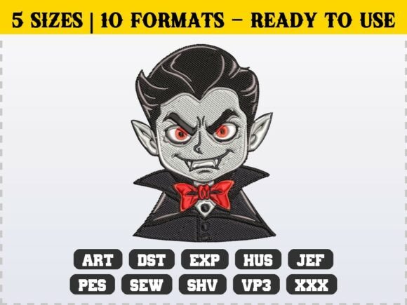Review: Spooky Halloween Vampire Boy Embroidery