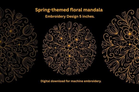 Review: Spring Floral Mandala Embroidery Design