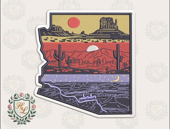 Reviewing Arizona State Embroidery Files for Etsy Shops