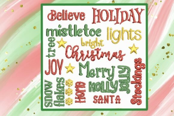 Reviewing Christmas Word Art Embroidery for Holiday Projects
