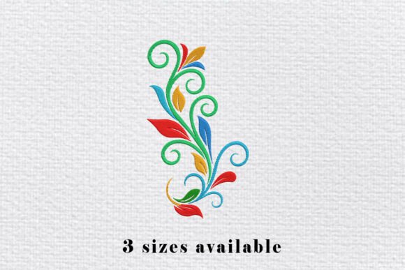 Reviewing the Colorful Floral Swirl Embroidery File