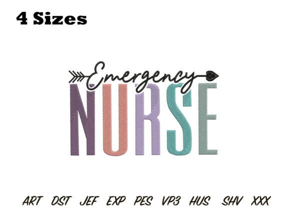 Reviewing the Emergency Nurse Embroidery Design