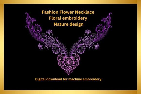 Reviewing the Floral Necklace Embroidery Design for Holiday Sales