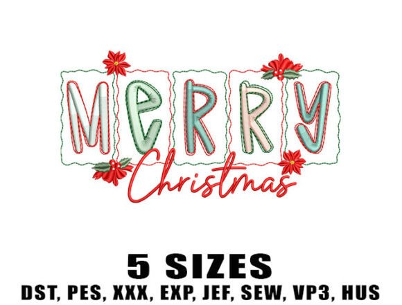 Reviewing the Merry Christmas Frame Embroidery Design