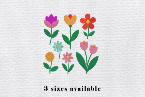 Reviewing the Multi Flower Embroidery Design File