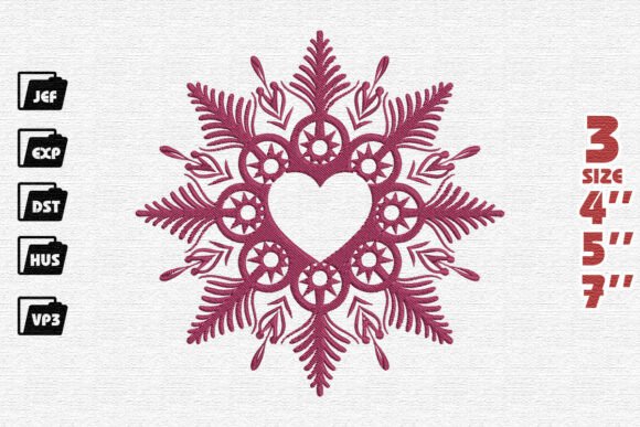 Reviewing the Ornate Heart and Star Snowflake Design