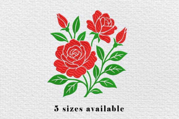 Reviewing the Red Rose Embroidery Design Art